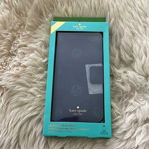 NWT navy blue Kate Spade 7Plus iPhone case.